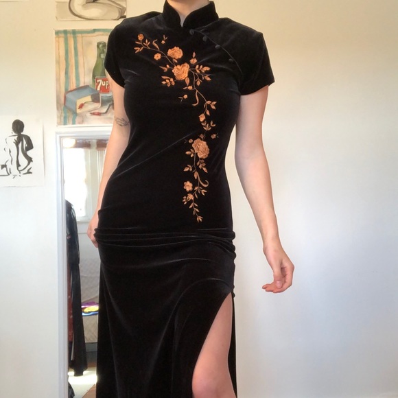 Vintage 1990 Asian inspired dress - Picture 2 of 5